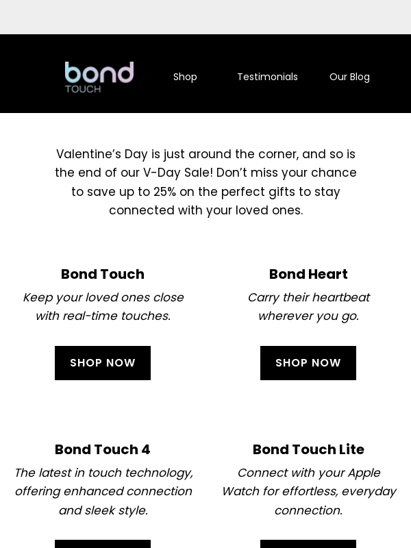Bond Touch - ⭐ Don’t Miss Out on our V-day Sale