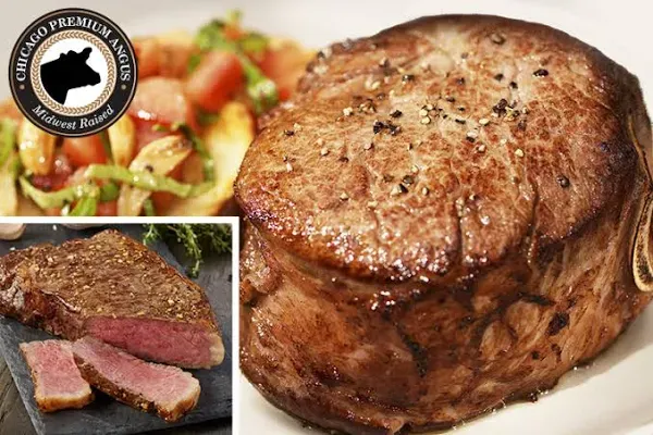 Chicago Steak Company Grand Filet Mignon & Strip Combo