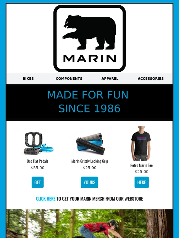 Marin Bikes - MADE FOR FUN SINCE 1986