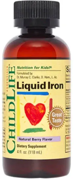 ChildLife Essentials Liquid Iron Natural Berry Flavor