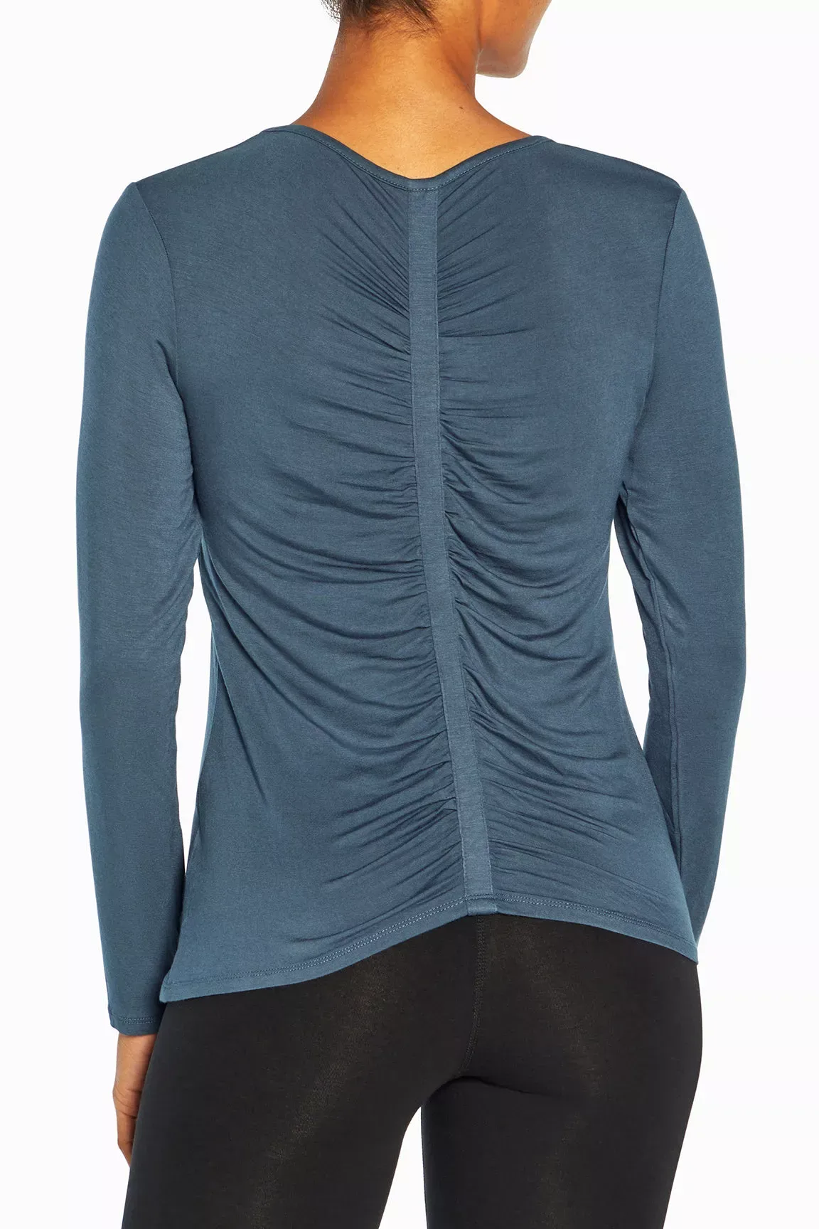 Marika Andrea Long Sleeve Top Midnight Navy / S