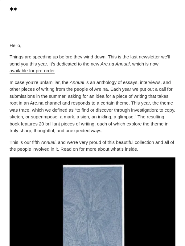 Are - Introducing the Are.na Annual 2024