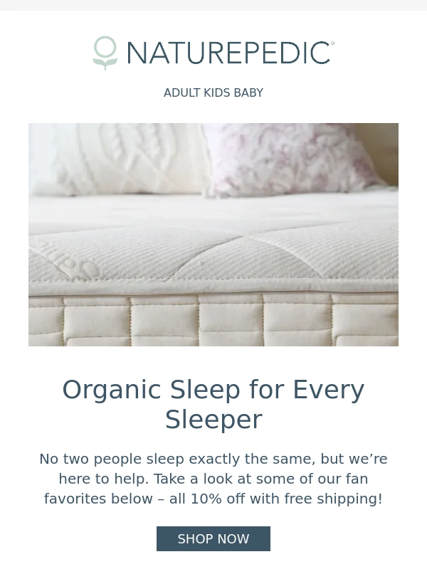 Naturepedic - Organic mattress shopping? Start here