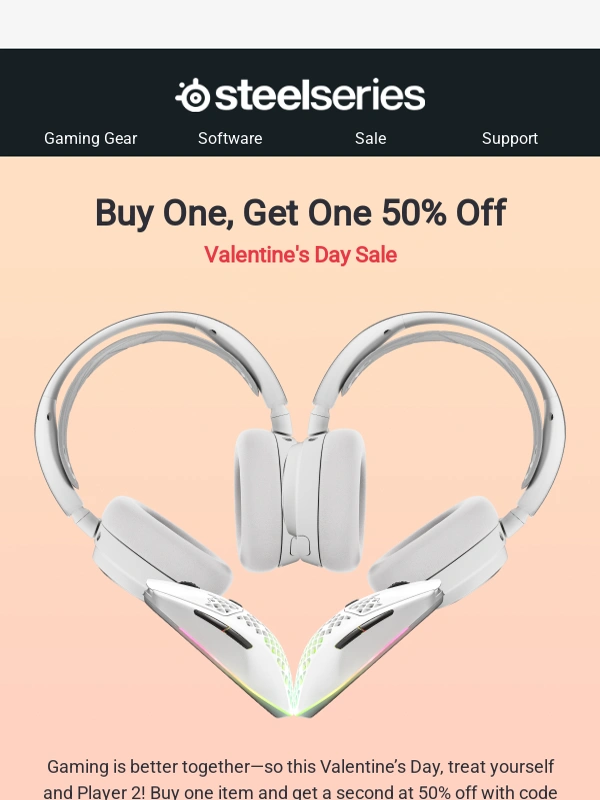 Steelseries - ❤️ Your Perfect Pair: Buy One,Get One 50% Off