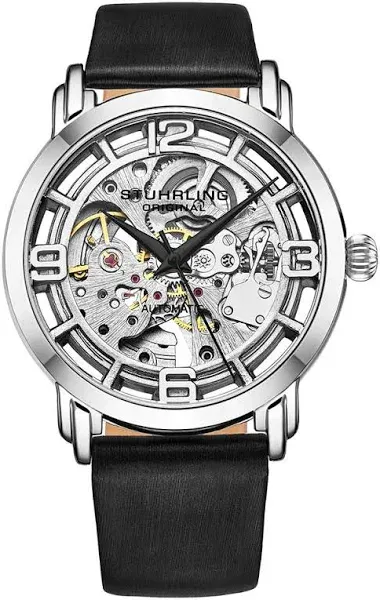 Women's Stuhrling Original Automatic Genuine Leather Strap Watch 40mm