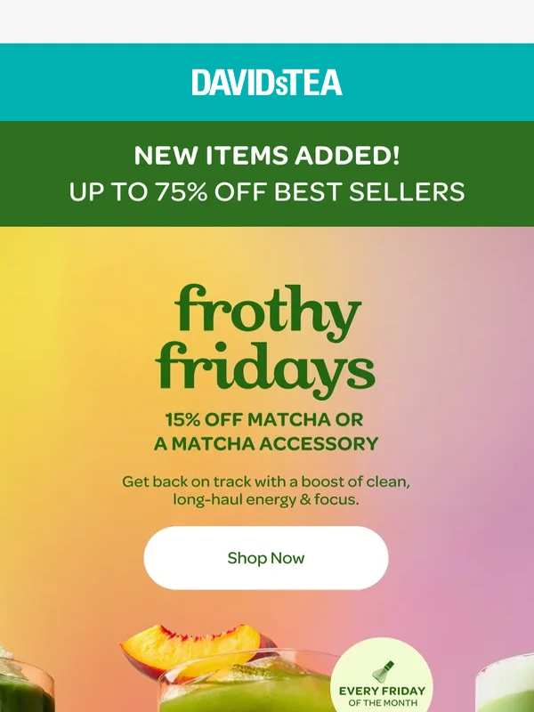DAVIDs TEA - MAJOR matcha DEAL ????