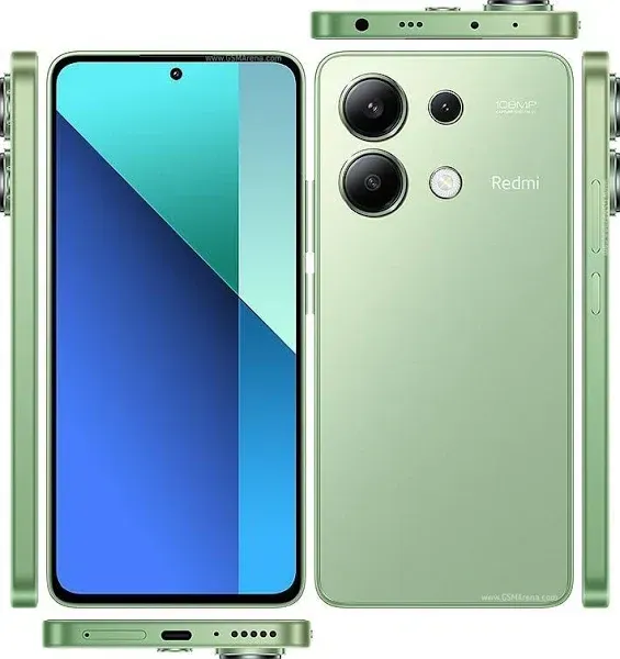 Xiaomi Redmi Note 13 4G Global Version 108MP Triple Camera 128GB/256GB In-screen Fingerprint 6.67 inch 120Hz AMOLED 33W Fast Charge Snapdragon 685 Octa Core Smartphone - Blue Non-NFC Version 8GB 256GB