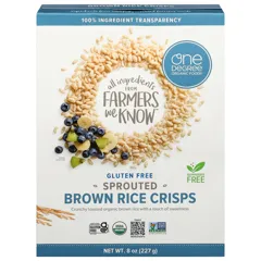 One Degree Organic Foods Sprouted Brown Rice Crisps