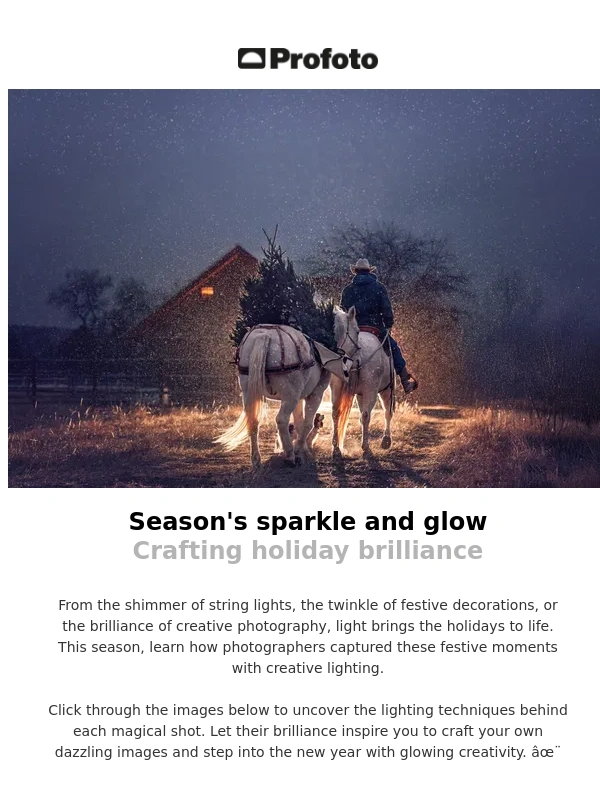 Profoto - Illuminate your holidays with creativity ✨