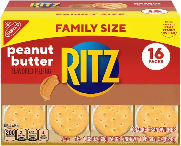 Ritz Peanut Butter Sandwich Crackers