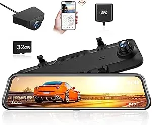 12" WOLFBOX G840H 2.5K WiFi Mirror Dash Cam (front/rear) $89.30 + Free S/H