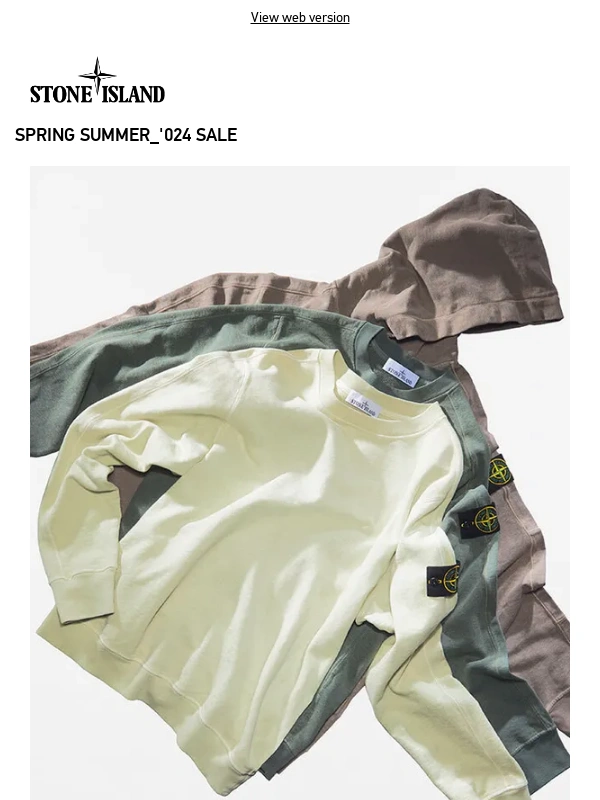 Stone Island - Spring Summer_'024 Sale: lightweight sweatshirts