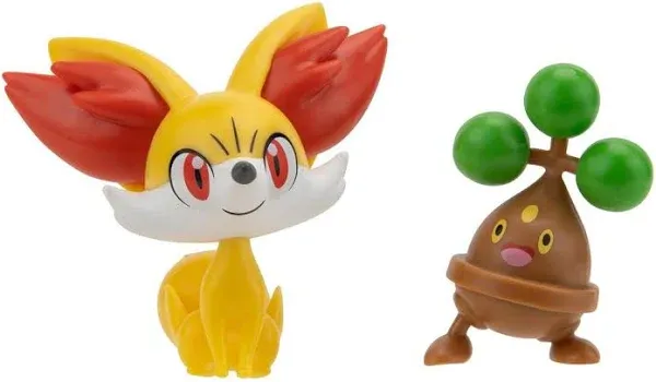 Pokemon Fennekin and Bonsly 2-in Battle Figure Set 2-Pack