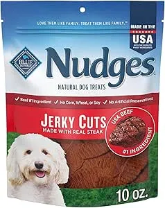 10-Oz Blue Buffalo Nudges Jerky Cuts Natural Dog Treats $5.42 w/ S&S + Free Shipping w/ Prime or on $35+