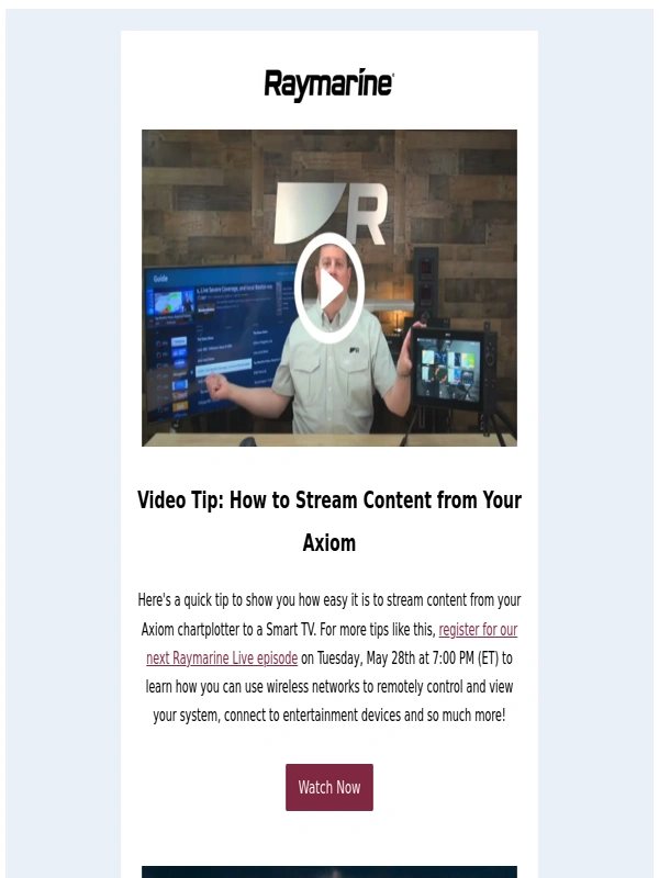 Raymarine - May Newsletter