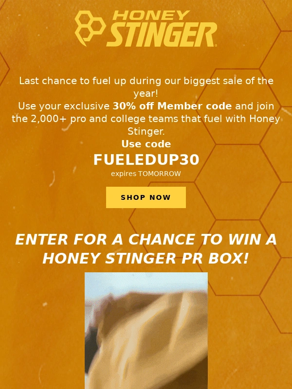 Honey Stinger - Last Call: 30% off everything!