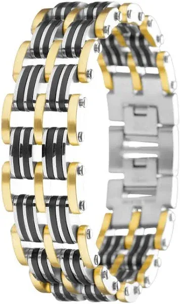 Invicta Men's Elements Stainless Steel Motorcycle Chain Bracelet