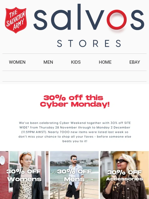 Salvation Army - 30% Off? 30% Off!