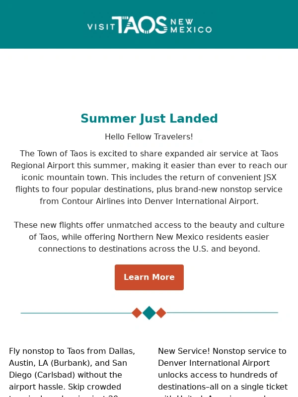 Taos - Summer Just Landed in Taos ✈️
