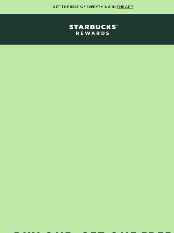 Starbucks - It’s Spring ThursYay—let’s BOGO! ?