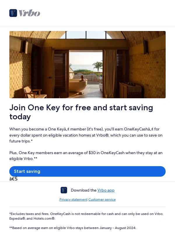 Vrbo - Join One Key and start saving today