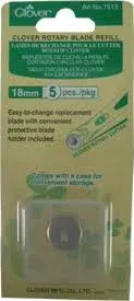 Clover Rotary Blade Refill 18Mm 5/Pkg