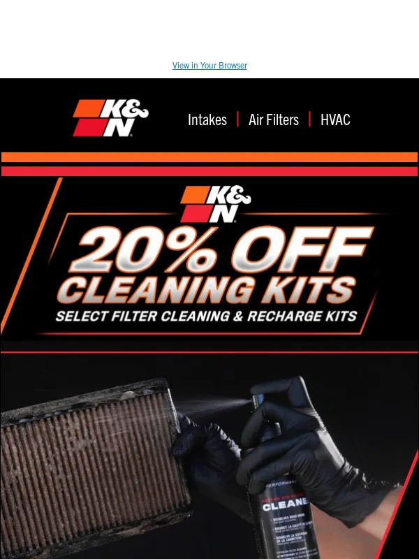 K&N Filters - ?? Get 20% OFF K&N® Cleaning Kits + More Essential Products! ?
