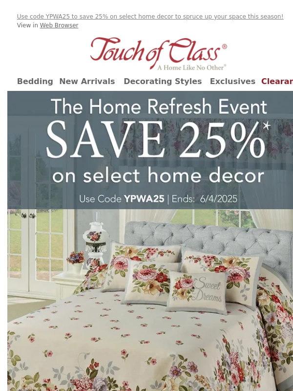 Touch of Class - Refresh your home with 25% Off