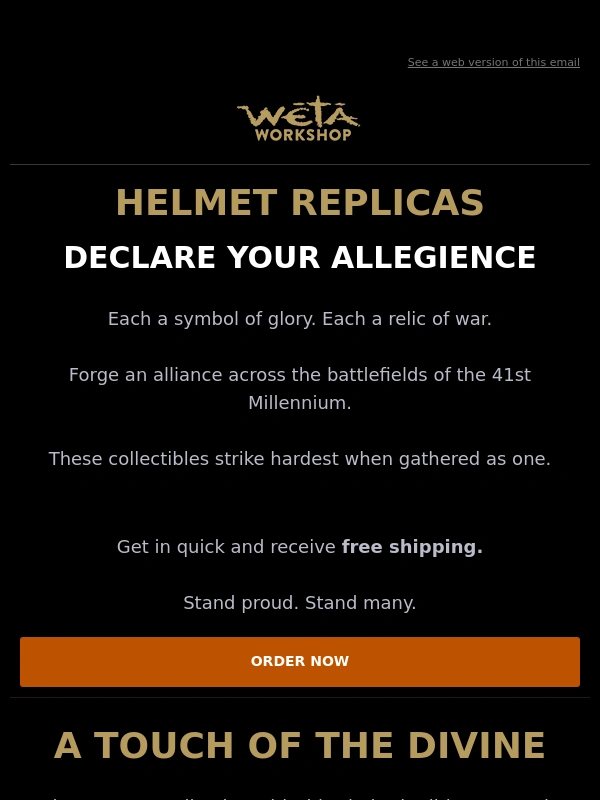 Weta Workshop - Join the Ranks: Warhammer Helmet Replicas!