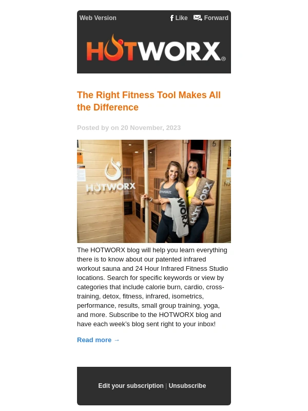 HOTWORX - The Right Fitness Tool Makes All the Difference