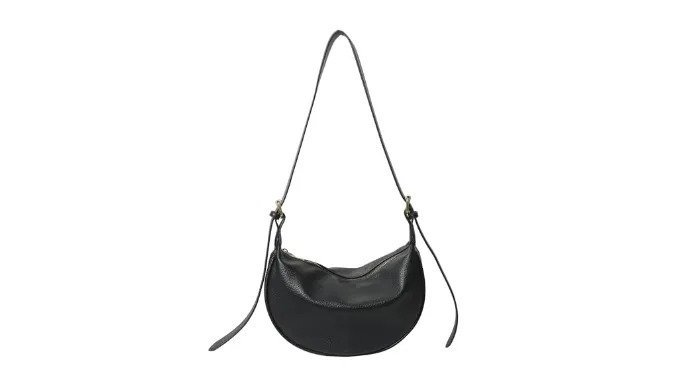JNZIBQ Crossbody Bag for Women, Cute Hobo Crescent Bag Dumpling Bag Casual Tote Handbag Shoulder Bags Purse with Adjustble Strap (Black)