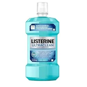 Listerine Ultraclean Antiseptic Mouthwash - Cool Mint, 1 L