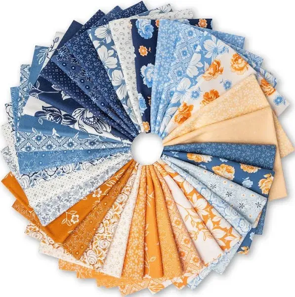 Fig Tree Co. Denim & Daisies Fat Quarter Bundle