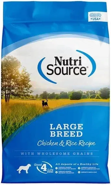 NutriSource Adult Large Breed Chicken & Rice Dry Dog Food