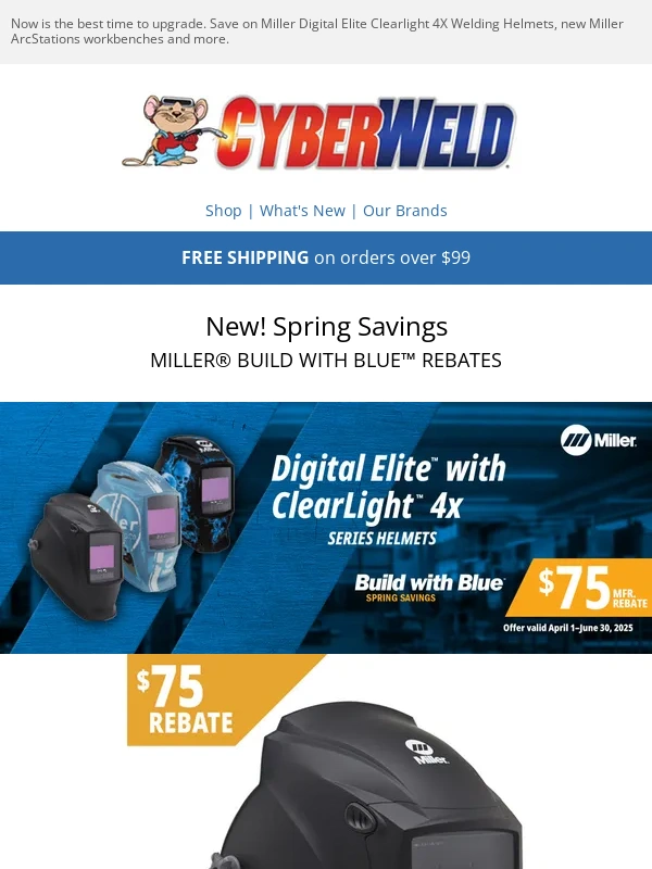 Cyberweld - New Miller Build with Blue Savings Are Here