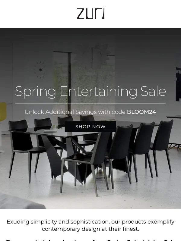 Zuri Furniture - Trendsetting Dining Storage | Spring Entertaining Sale is On Now!