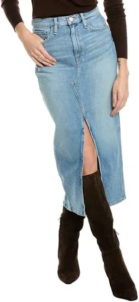 Hudson Women's Reconstructed Denim Midi Skirt