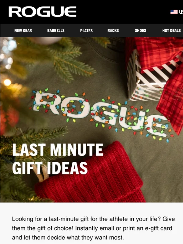 Rogue Fitness - Last Minute Gift Ideas