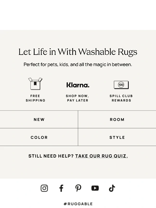Ruggable - 20% off—this is NOT a drill