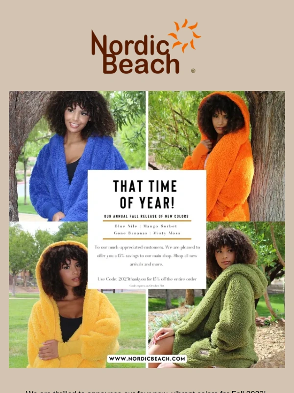 Nordic Beach - Get 15% off Nordic Beach NOW!