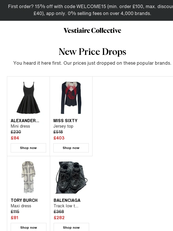 Vestiaire Collective - Just Dropped: Up to 60% Off
