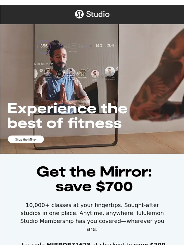 MIRROR - Don't Miss Out: Get the Mirror for $795