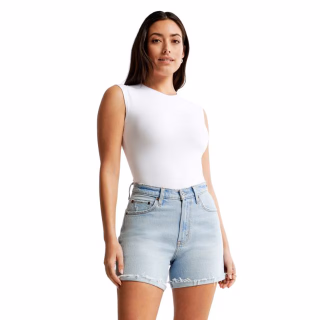 Abercrombie Curve Love High Rise Dad Short