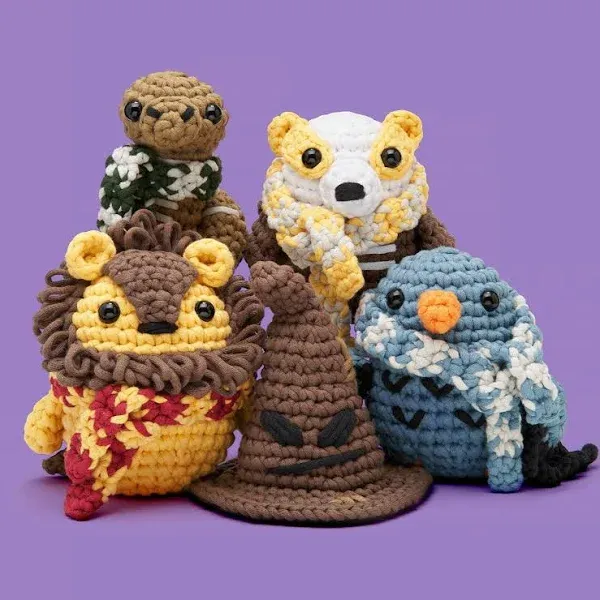 Harry Potter Hogwarts Houses Crochet Bundle
