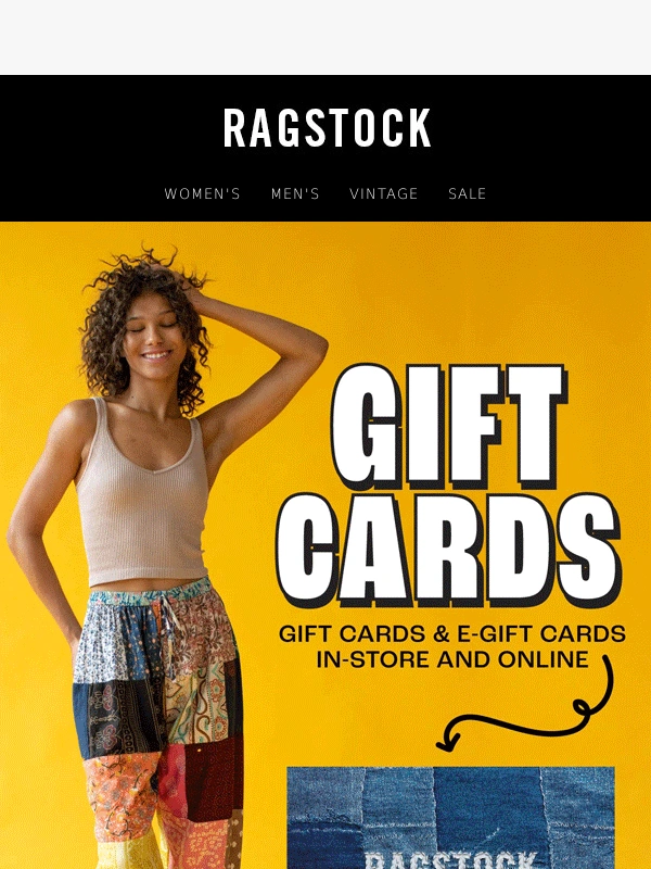 Ragstock - Give the gift of ragstock for any occasion ?