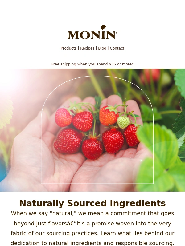 Monin - Curious About "Natural?"