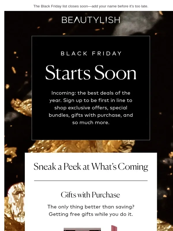 Beautylish - Sneak peek at Black Friday deals ?