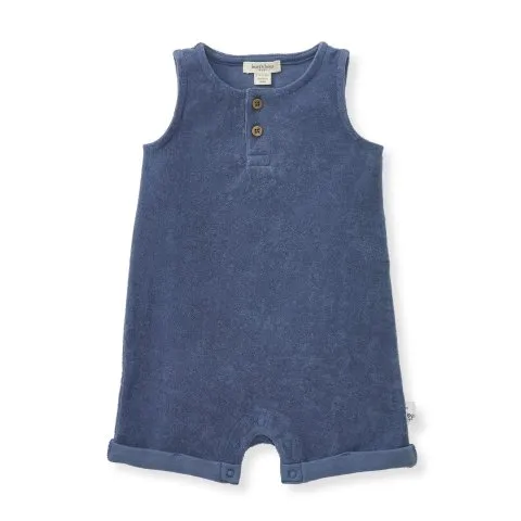 Burt's Bees Baby Organic Cotton Terry Romper - Underwater