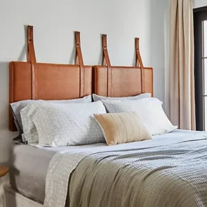 Faux Leather 63" Hanging Headboard