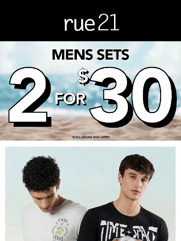 rue 21 - Men: Let's Make Your Mornings Easy!☕?